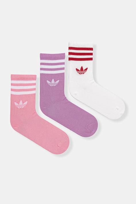 adidas Originals skarpetki 3-pack kolor różowy KT1691