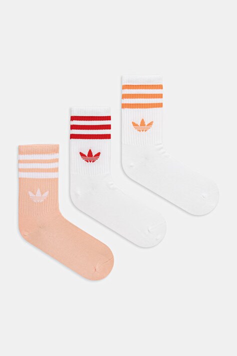 adidas Originals skarpetki 3-pack kolor pomarańczowy KT1692