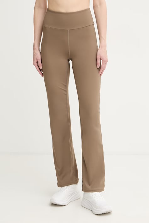 Calvin Klein Performance legginsy sportowe damskie brązowe high waist LVGWS6L648