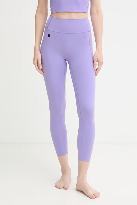 On legginsy do jogi damskie Studio fioletowe high waist 1WG10924363