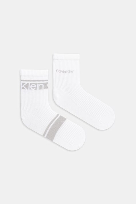 Calvin Klein skarpety damskie 2-pack białe 701238806