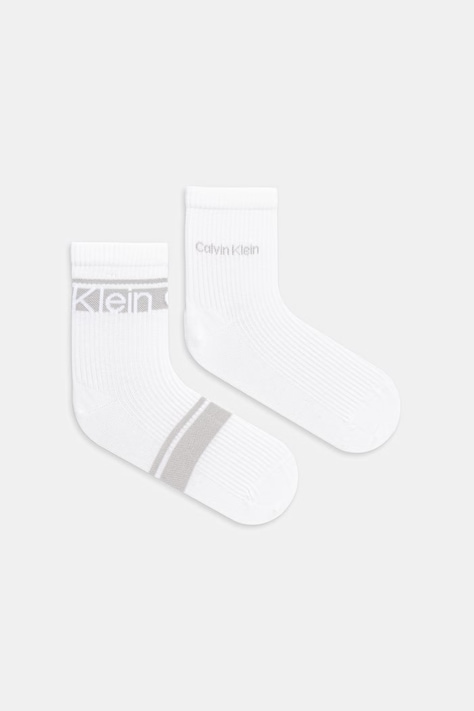 Calvin Klein skarpety damskie 2-pack białe 701238806