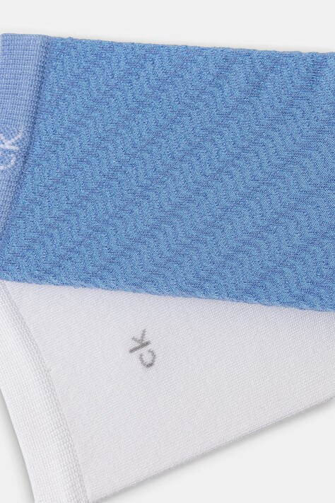 Calvin Klein шкарпетки жіночі 2 шт — SS26-LGD072, блакитний — фото 2
