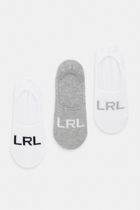 Lauren Ralph Lauren skarpety stopki damskie 3-pack białe 454972832