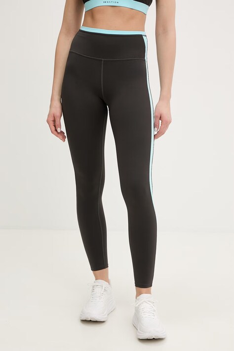 P.E Nation legginsy treningowe Convex damskie kolor szary wzorzyste 261G026