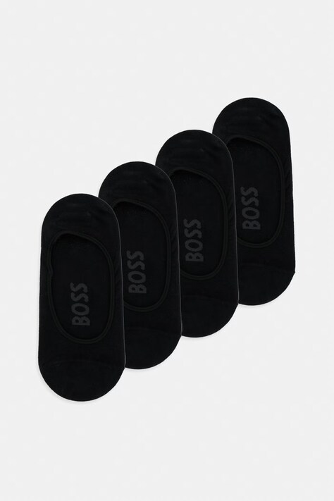 BOSS skarpety stopki damskie 2P IN Piquet 2-pack czarne 50561170