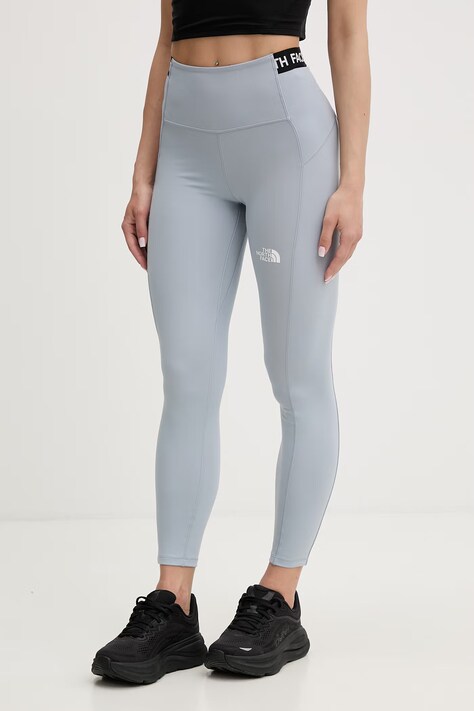 The North Face legginsy damskie CAMBRENA niebieskie high waist NF0A8G1EFM21