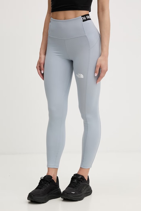 The North Face legginsy damskie CAMBRENA niebieskie high waist NF0A8G1EFM21