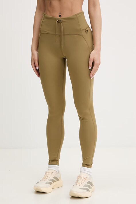 The North Face legginsy damskie REFINA zielone high waist NF0A8J1X2EL1