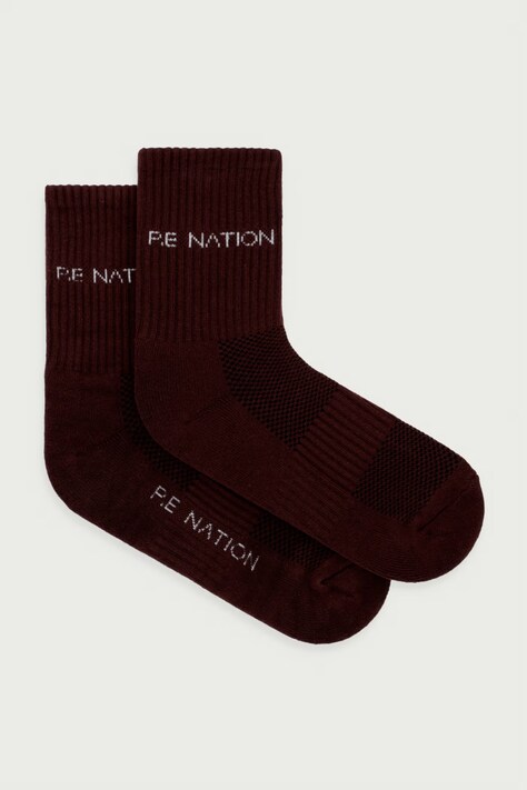 P.E Nation Skarpety damskie Signature brązowe 262A142