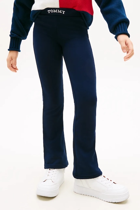 Tommy Hilfiger spodnie dresowe dziecięce kolor granatowy z nadrukiem KG0KG08980