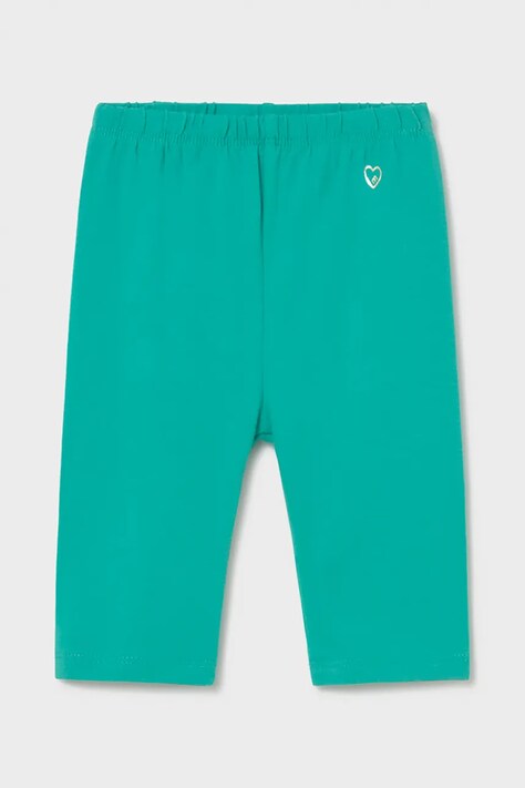 Mayoral legginsy niemowlęce kolor turkusowy gładkie 706