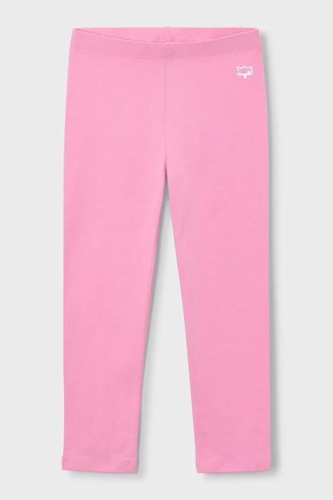 Mayoral legginsy dziecięce kolor różowy gładkie 748