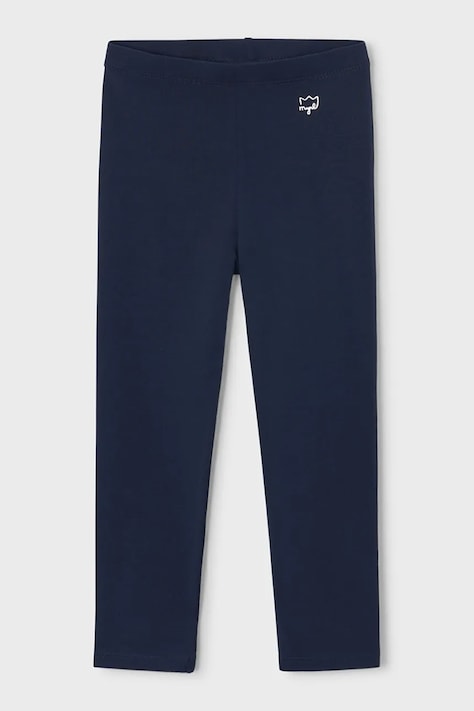 Mayoral legginsy dziecięce kolor granatowy gładkie 748