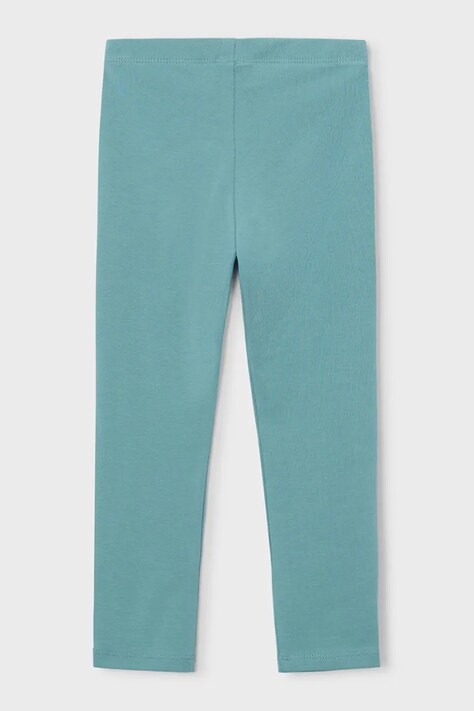 Mayoral legginsy dziecięce kolor turkusowy gładkie 748