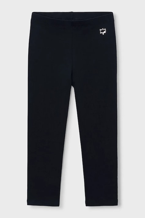 Mayoral legginsy dziecięce kolor czarny gładkie 748