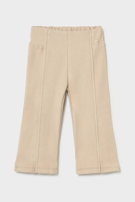 Mayoral legginsy dziecięce kolor beżowy gładkie 1745