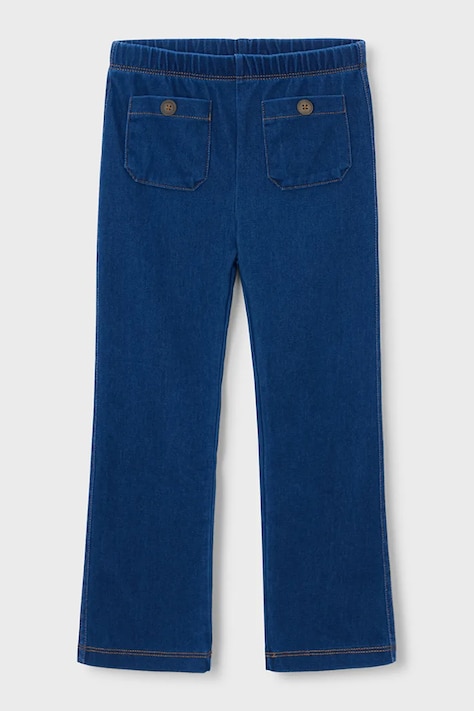 Mayoral spodnie dziecięce kolor granatowy gładkie 3721