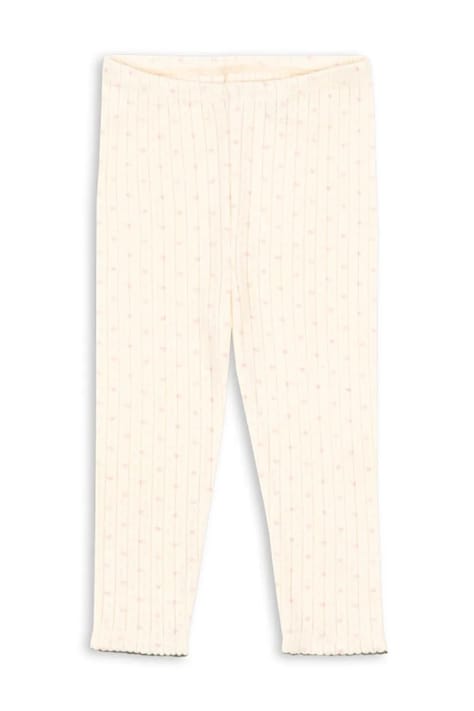 Otroške pajkice Konges Sløjd MINNIE PANTS GOTS bež barva, KS105006