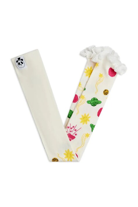 Mini Rodini legginsy dziecięce Space kolor biały wzorzyste 26260127