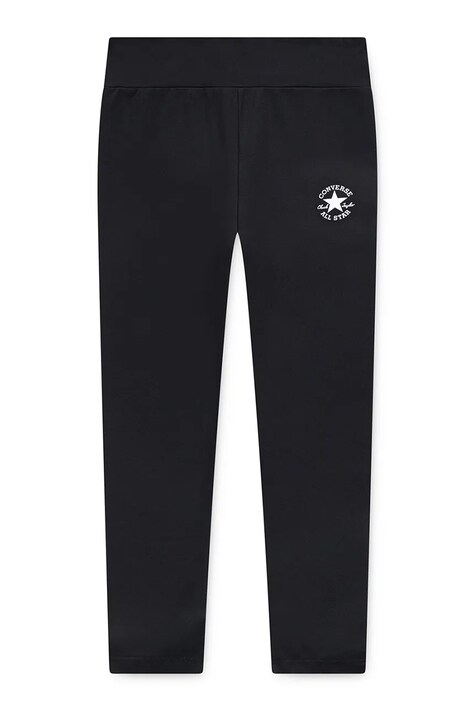 Converse legginsy dziecięce kolor czarny z nadrukiem 4CH527