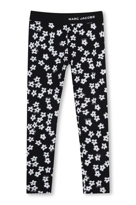 Marc Jacobs legginsy dziecięce kolor czarny wzorzyste W60730