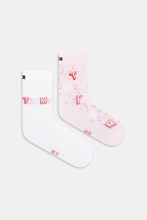 Tommy Hilfiger skarpetki dziecięce 2-pack kolor różowy 701238508