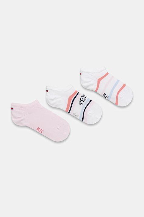 Tommy Hilfiger skarpetki dziecięce 3-pack kolor różowy 701238515