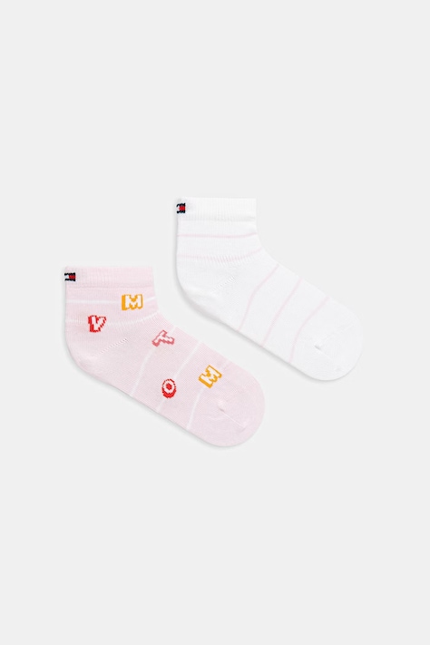 Tommy Hilfiger skarpetki dziecięce 2-pack kolor różowy 701238517
