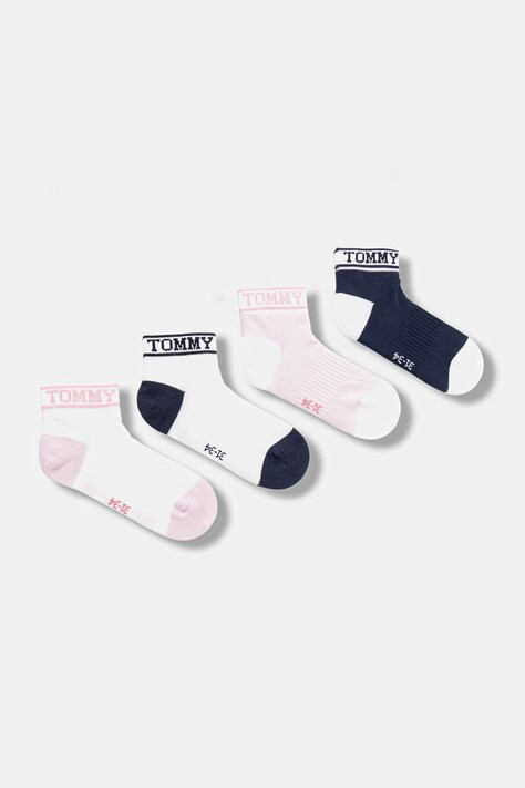 Tommy Hilfiger skarpetki dziecięce 4-pack kolor różowy 701241401