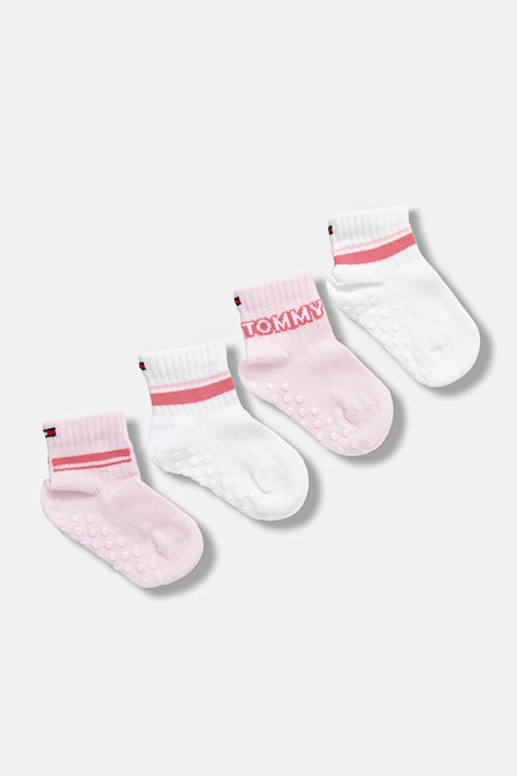 Tommy Hilfiger ponožky kojenecké 4-pack růžové