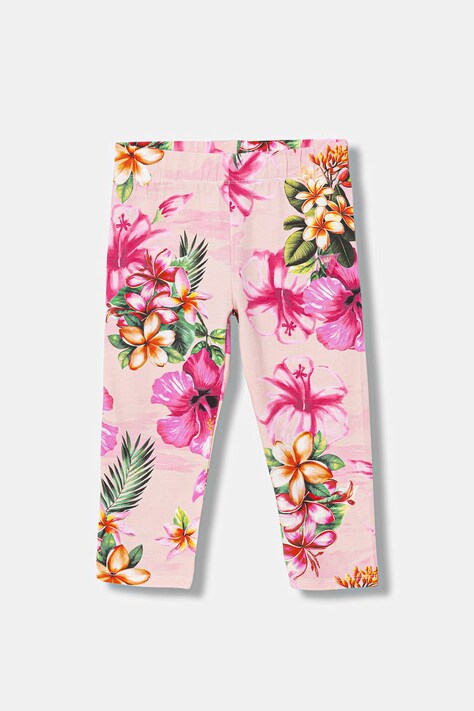 Guess legginsy dziecięce kolor różowy wzorzyste J6GB03 J1314