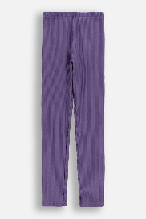 Coccodrillo legginsy dziecięce kolor fioletowy gładkie EVERYDAY GIRL