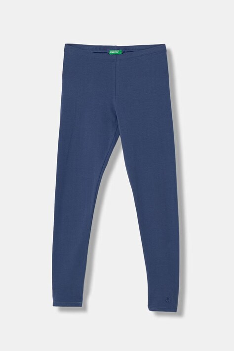 United Colors of Benetton legginsy dziecięce bawełniane z elastanem niebieskie 3MT1CF02G