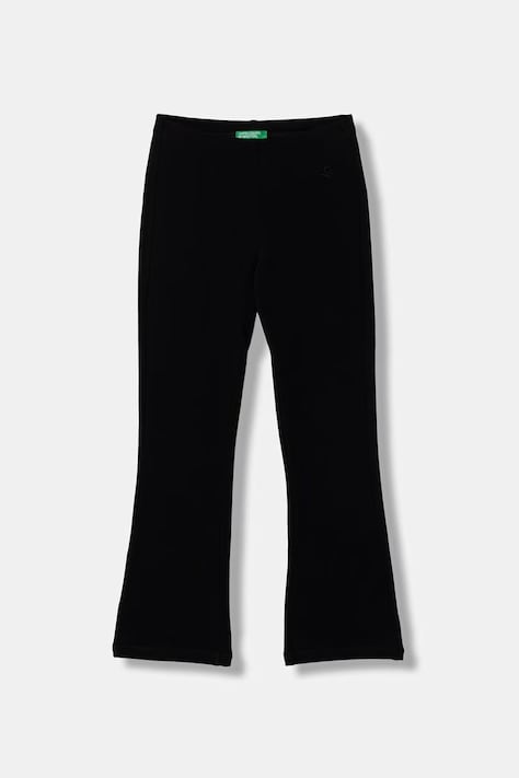 United Colors of Benetton Legíny detské bavlnené s elastanom čierne high waist 3MT1CF037