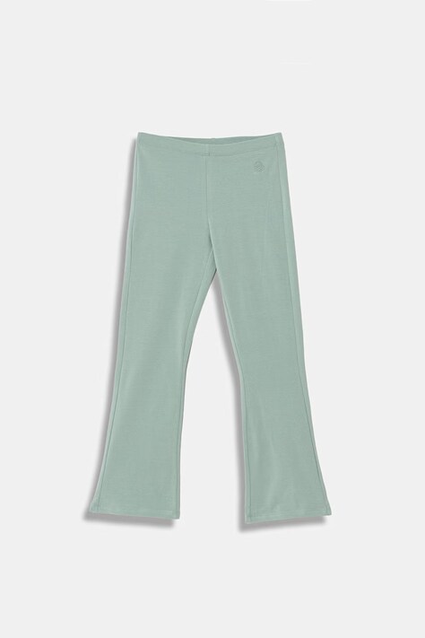 United Colors of Benetton legginsy dziecięce bawełniane z elastanem turkusowe 3MT1CF037