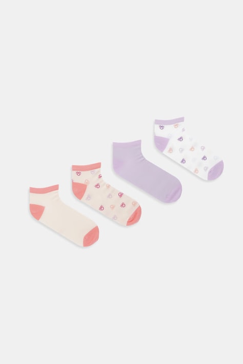 United Colors of Benetton skarpety dziecięce 4-pack beżowe 6AO5R7009