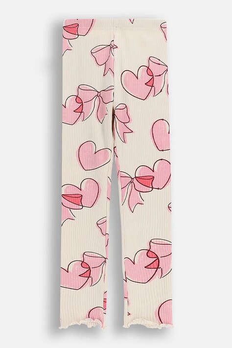 Coccodrillo legginsy dziecięce z bawełną beżowe regular waist GALLOPING HORIZONS GIRL KIDS