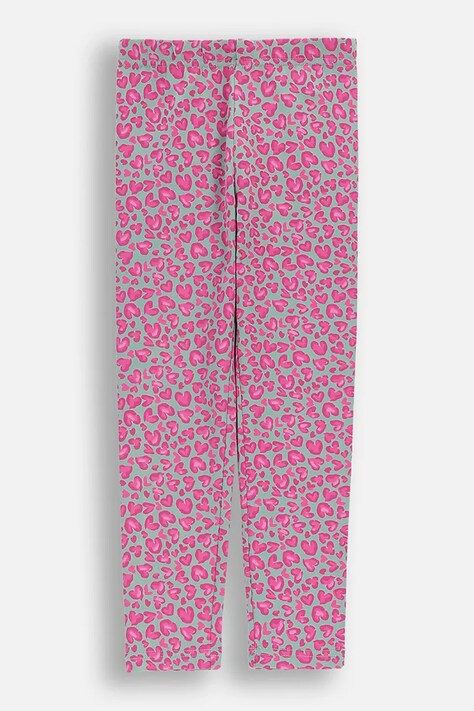 Coccodrillo legginsy dziecięce z bawełną multicolor regular waist REBEL SKATER GIRL KIDS