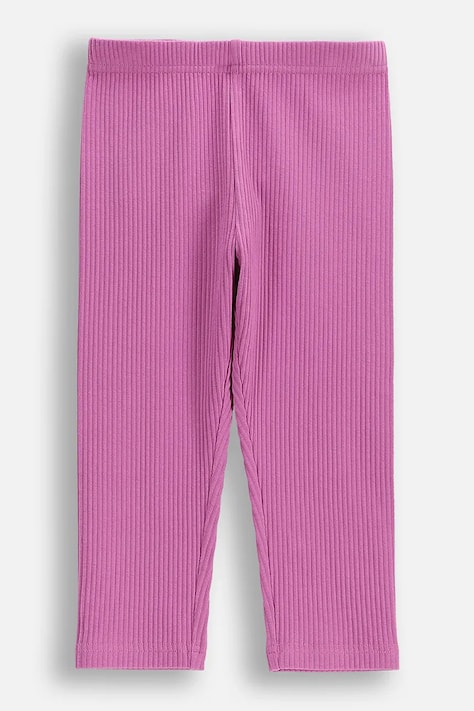 Coccodrillo legginsy dziecięce bawełniane fioletowe high waist QUIRKY SEA CIRCUS GIRL KIDS