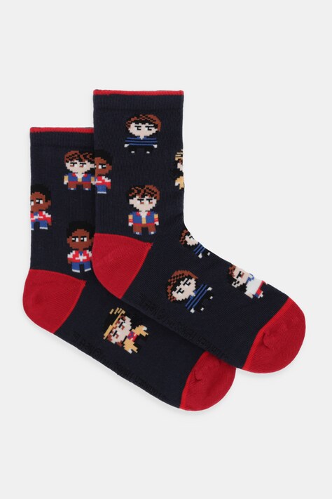 United Colors of Benetton skarpetki dziecięce z bawełną kolor granatowy 6AO30704K