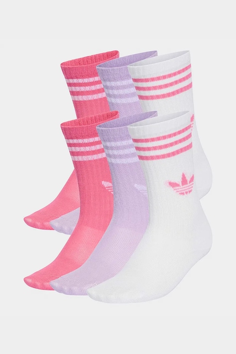 adidas Originals șosete pentru copii cu bumbac 6-pack culoarea alb, KD8425