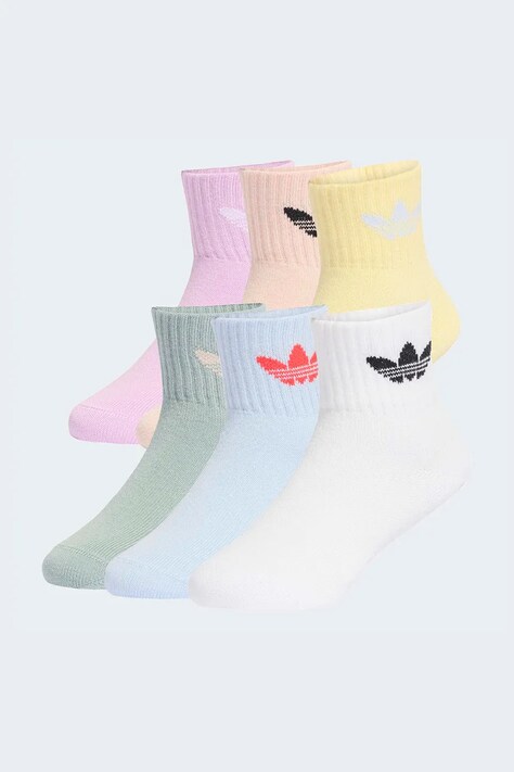 Παιδικές κάλτσες adidas Originals 6-pack χρώμα: άσπρο, KC7916