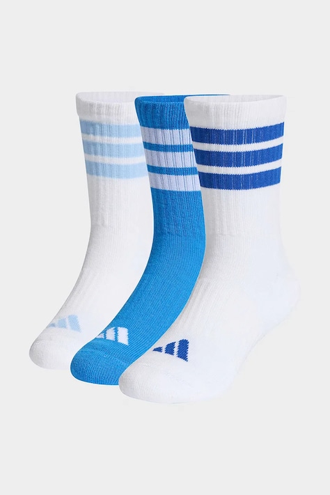 Dětské ponožky s bavlnou adidas Performance 3-pack bílá barva, KD1720
