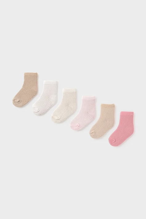 Mayoral Newborn calzini per bambini pacco da 6 colore rosa 9046