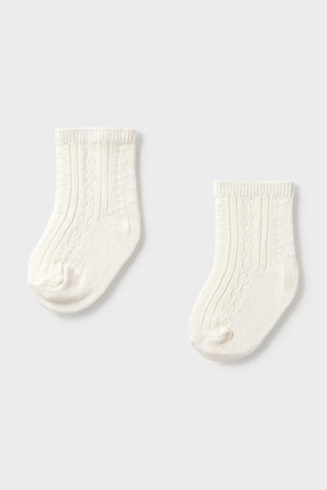 Otroške nogavice Mayoral Newborn 2-pack bež barva, 9050