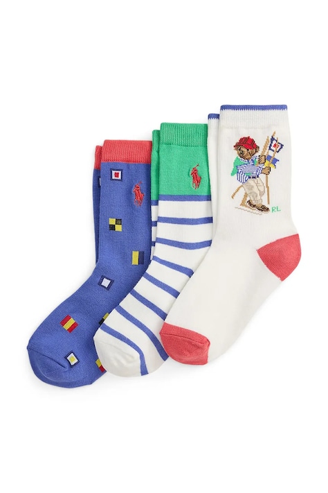 Polo Ralph Lauren skarpety dziecięce 3-pack białe 443P11058001