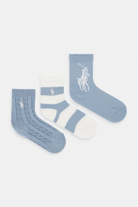 Polo Ralph Lauren Κάλτσες παιδικές 3-pack μπλε 446P11078006