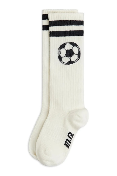 Mini Rodini podkolanówki dziecięce Football kolor biały 26260126