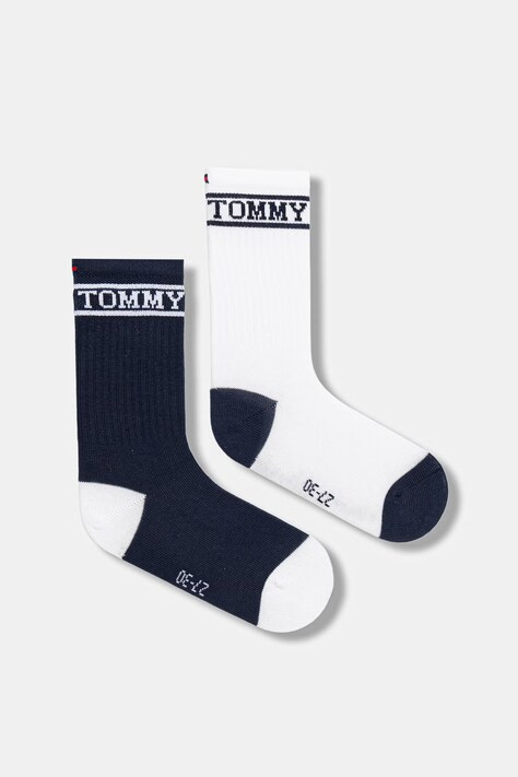 Tommy Hilfiger skarpetki dziecięce 2-pack kolor granatowy 701238507